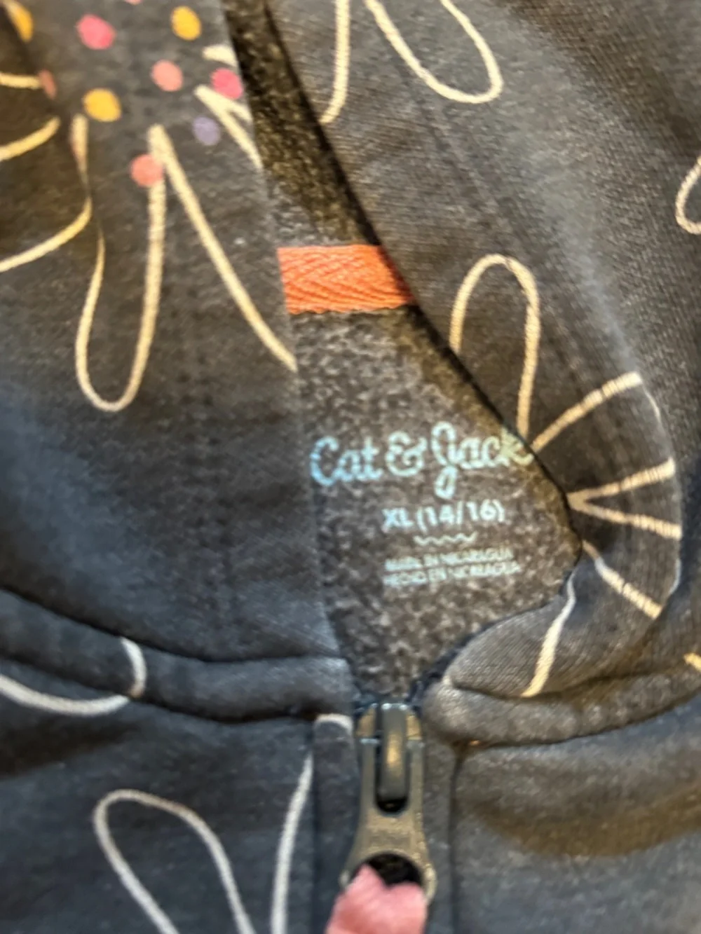 Cat & Jack black zip